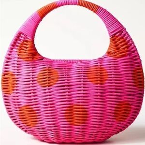 Vibrant Kate Spade Pink and Orange Shoulder Bag with Unique Design